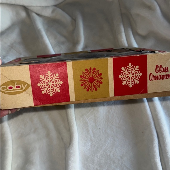 Vintage American Made Coby Blue Glass Christmas Ornaments - Picture 5 of 11